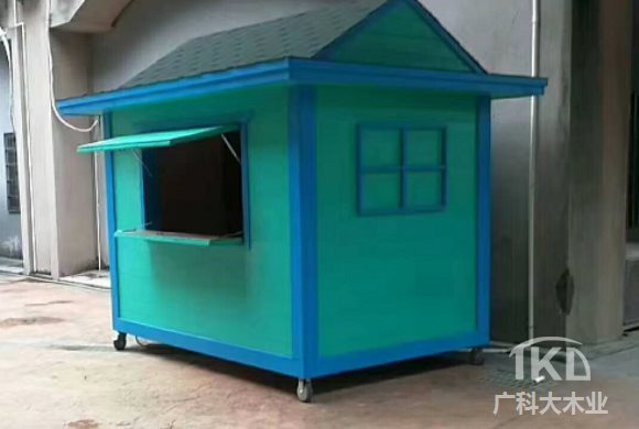 防腐木木屋售卖亭